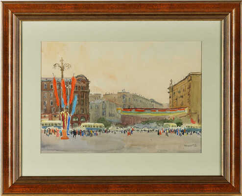 Купецио Ксения Конрадовна.  Москва. Охотный ряд в дни фестиваля